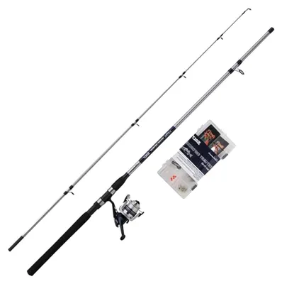 Immagine prodotto di Set completo Shakespeare Salt Estuary, composto da canna da pesca e mulinello, ideale per la pesca a spinning