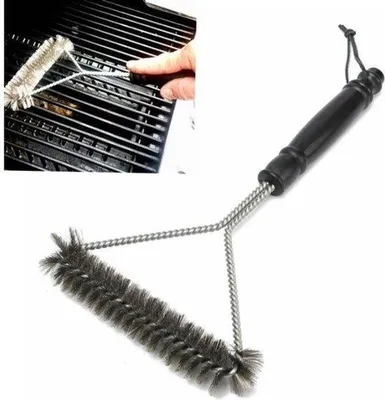 Produktbild von Grillbürste Edelstahl Silber/Schwarz