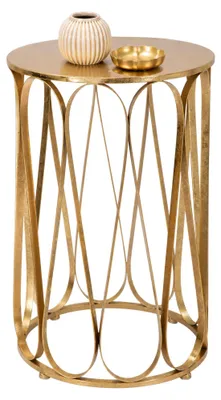 Produktbild von Danoba - Couchtisch, 37x37x58h cm Gold, mit Aufbewahrung