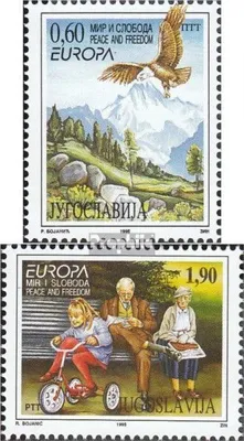 Produktbild von Briefmarken Jugoslawien 1995 Mi 2712-2713 (kompl.Ausg.) postfrisch Frieden und Freiheit