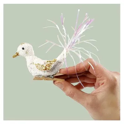 Immagine prodotto di Kit artigianale per realizzare fermagli per uccelli glitterati