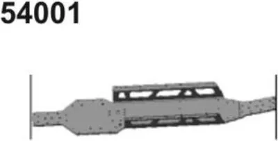 Produktbild von Amewi 54001 Chassis Aluminium gold eloxiert