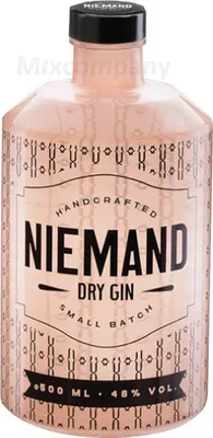 Produktbild von Niemand Handcrafted Dry Gin 0,5l 500ml (46% Vol) Gin Tonic Ginliebhaber- [Enthält Sulfite]
