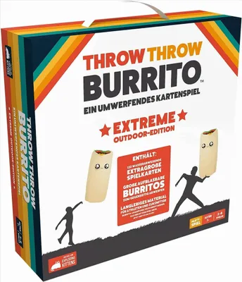 Produktbild von Asmodee EXKD0020 - Partyspiel - Throw Throw Burrito (Extreme Outdoor-Edition)