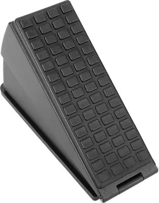 Image de Butée de porte robuste en acier inoxydable, grande butée inférieure surélevée, résistante au vent, noir mat