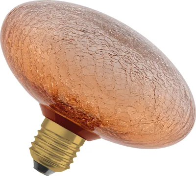 Obrázek produktu pro OSRAM DECOR LED LAMP IN CRACKED GLASS v plochém provedení, LED žárovka, matná, 3,5 W, 300 lm, 2700 K, CRI 80