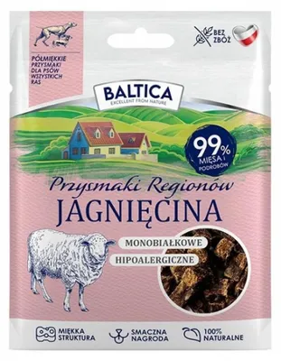 Produktbild von BALTICA Przysmaki regionów Monoprotein Lamb – leckerli für hunde – 30g