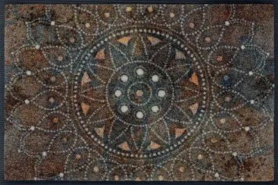 Produktbild von Kleen-Tex Fußmatte Wasch+Trocken Design – Warm Begrüßung, Waschbar, Rutschfest, 50x75 cm