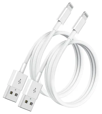 Obrázek produktu pro Balení 2 ks kabelů Lightning, 1 m, USB na Lightning, kompatibilní s iPhone 14 až 5, iPad