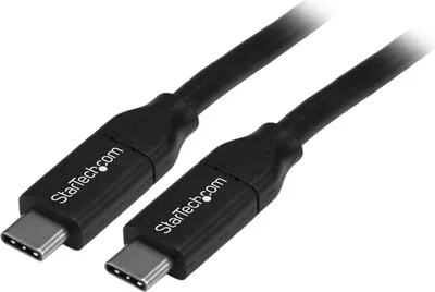 Zdjęcie produktu dla StarTech.com USB2C5C4M, 4 m, USB C, USB C, USB 2.0, 0,48 Gbit/s, Czarny