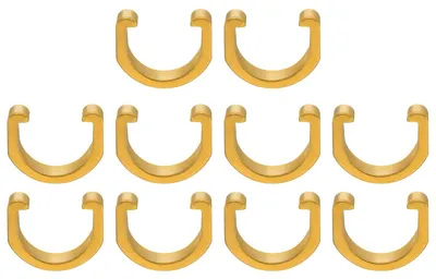 Produktbild von Fahrradkabelklemmen-Set mit 10 Aluminium-U-Clips für Mountainbikes und Rennräder