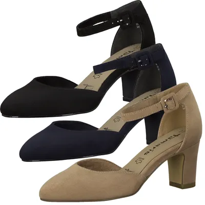 Produktbild von Tamaris 1-24412-24 Damen Spangenpumps Pumps Bockabsatz, Größe:37 EU, Farbe:Blau