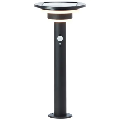 Zdjęcie produktu dla Lampa stojąca LED Brilliant Garvina Solar, 45 cm, 430 lm, 3000 K, stal nierdzewna, czarny matowy