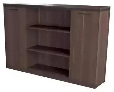 Image de Étagère de bibliothèque Bureau Étagère de bibliothèque Bureau Design Bois Marron Nouveau