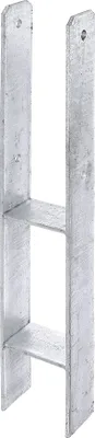 Produktbild von Alberts H-Pfostenträger | feuerverzinkt | lichte Breite 121 mm | Gesamthöhe 800 mm | Materialstärke 6  mm