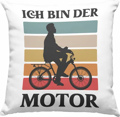 Produktbild von Trendation - Fahrradfahrer Geschenk Deko-Kissen mit Füllung 40x40 mit Spruch Rennrad Mountainbike Geschenkidee Radfahrer Lustig (Grün)