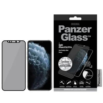 Produktbild von Panzerglass E2E Super+ gehärtetes Glas für Iphone X/Xs/11 Pro - Schwarz