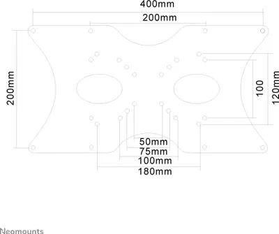 Obrázek produktu pro Neomounts Adapterpl. 22"-52" 1TFT sil. Max.35KG