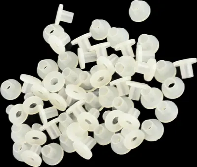 Imagen del producto de 100 unidades de arandelas aislantes de plástico para transistores, separadores tipo buje (TW-10)