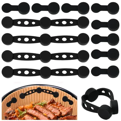 12 Silikonmagnete für Airfryer – Backpapierhalter, hitzebeständig