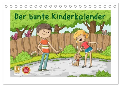 Produktbild von Der bunte Kinderkalender (Tischkalender 2027 DIN A5 quer), CALVENDO Monatskalender