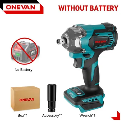 Immagine prodotto di Avvitatore a impatto - A batteria, senza spazzole, 18 V - Coppia 1200 N·m - 6800 giri/min - 7200 colpi/min - Attacco quadrato da 1,27 cm - Senza batteria - Giallo