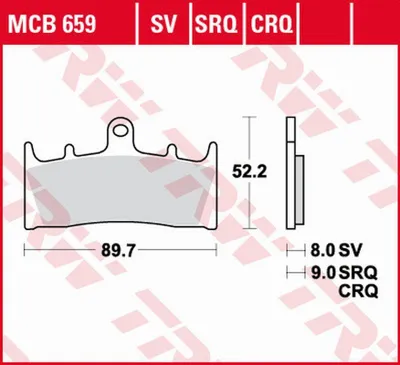 Obrázek produktu pro TRW Bremsbelag "MCB 659"