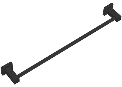 Produktbild von CERANO - Wandhalterung für Handtücher, Modell Polo, schwarz matt, 60 cm