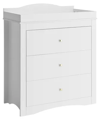 Obrázek produktu pro SucceBuy přebalovací pult Baby-Wickelstation (nosnost 45,36 kg) se 3 zásuvkami, univerzální moderní přebalovací pult s úložným prostorem pro dětský pokoj, bílý (462 x 851 x 1010 mm)