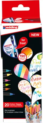 Zdjęcie produktu dla Pisaki Edding 4-CH20+1 Colour Happy Box - 20+1 sztuk, różne kolory
