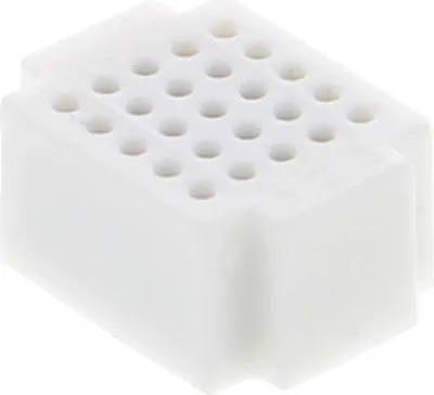 Produktbild von Miniatur Breadboard mit 25 Steckplätzen - div. Farben : Weiß Farbe: Weiß