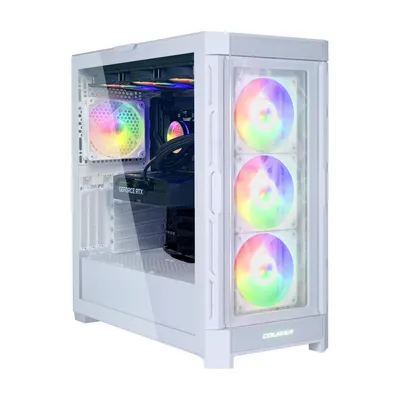 Produktbild von COUGAR Gaming-PC DUOFACE PRO WT 7476 Ryzen 5 7500F Wasserkühlung 32GB DDR5 RAM 1TB SSD RTX 5070 Windows 11