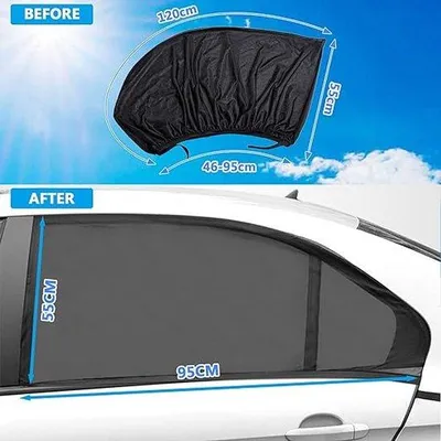Produktbild von Famanu Auto-Sonnenschutzblenden - Premium UV-Schutz für Kinder und Haustiere