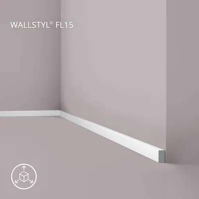 Produktbild von NMC FL15 WALLSTYL Noel Marquet Sockelleiste Fußleiste Zierleiste Stuckleiste 2 m