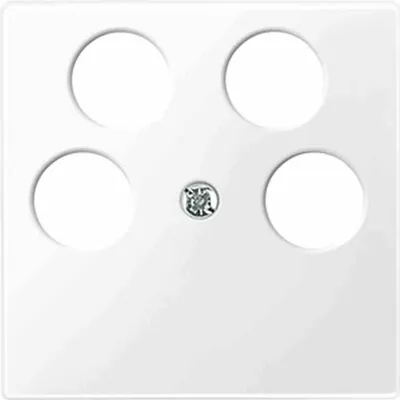 Immagine prodotto di Merten 296519 Placca centrale per presa d'antenna Ankaro a 4 poli Sistema M bianco polare/lucido
