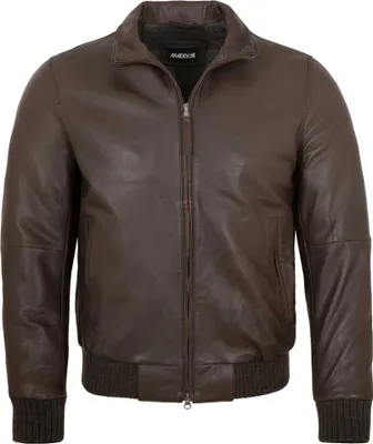 Produktbild von MADDOX - Herren Lederjacke Blouson Lammnappa braun : 64
