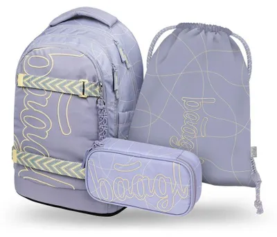 Obrázek produktu pro BAAGL SET 3 Skate Max Mishmash: batoh, penál, sáček GRS