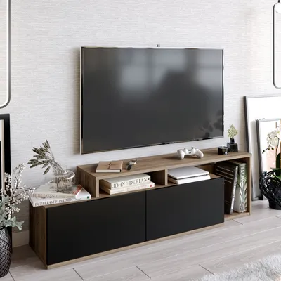 Immagine prodotto di Skye Decor, Nexera - Noce, Nero, Mobili TV, noce, 149,8 x 42,9 x 35,3 cm