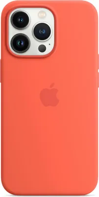Image de Apple Silicone Backcover MagSafe pour Apple iPhone 13 Pro - Nectarine