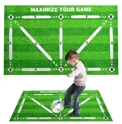 Obrázek produktu pro Tréninková podložka na fotbal, 80x50 cm - protiskluzová a tlumící nárazy