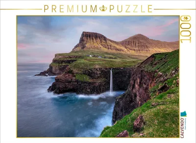 Produktbild von CALVENDO Puzzle Múlafossur | 1000 Teile Lege-Größe 64x48cm Foto-Puzzle für glückliche Stunden