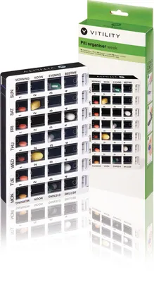 Produktbild von Vitility Pillenschachtel - Woche NE550643327