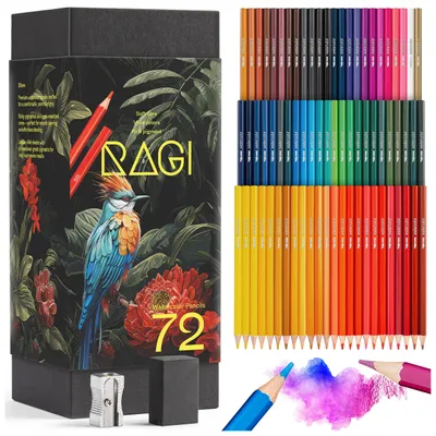 Produktbild von Aquarellstifte, Set mit 72 Farben, zum Zeichnen und Malen