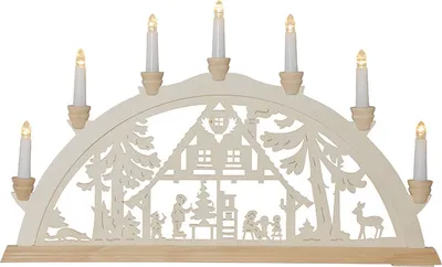 Produktbild von Star Trading 272-13, Leichte Dekorationsfigur, Transparent, 7 Glühbirne(n), LED, 0,42 W, Warmweiß