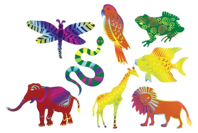Immagine prodotto di Colorations - Figure da grattare Forme di animali - 48dlg.