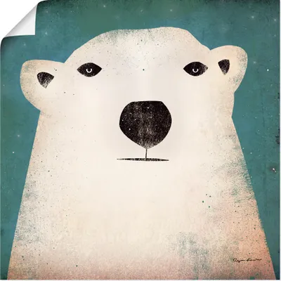 Produktbild von ARTland Poster Eisbär Größe: 30x30 cm