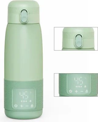Produktbild von Flaschenwärmer,Milchwärmer kabellos,500ml Edelstahl-Innenbehälter,Edelstahl-Innenbehälter, 6400 mAh Akku
