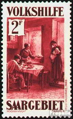 Produktbild von Briefmarken Saarland 1931 Mi 155 postfrisch Volkshilfe: Gemälde (IV)