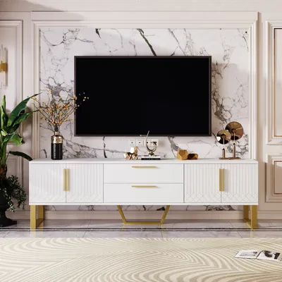 Produktbild von Lowboard, 170/40/53,5 cm, TV-Schrank, Fernsehtisch, Fernsehschrank für Wohnzimmer, hochglänzend