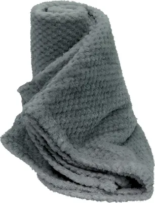 Produktbild von Jacquard Flanell Wohndecke 150 x 200 cm grau Sofadecke